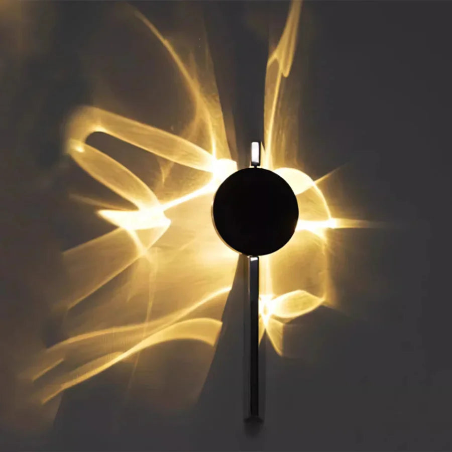 Different sizes of the modular glow projection modern wall light