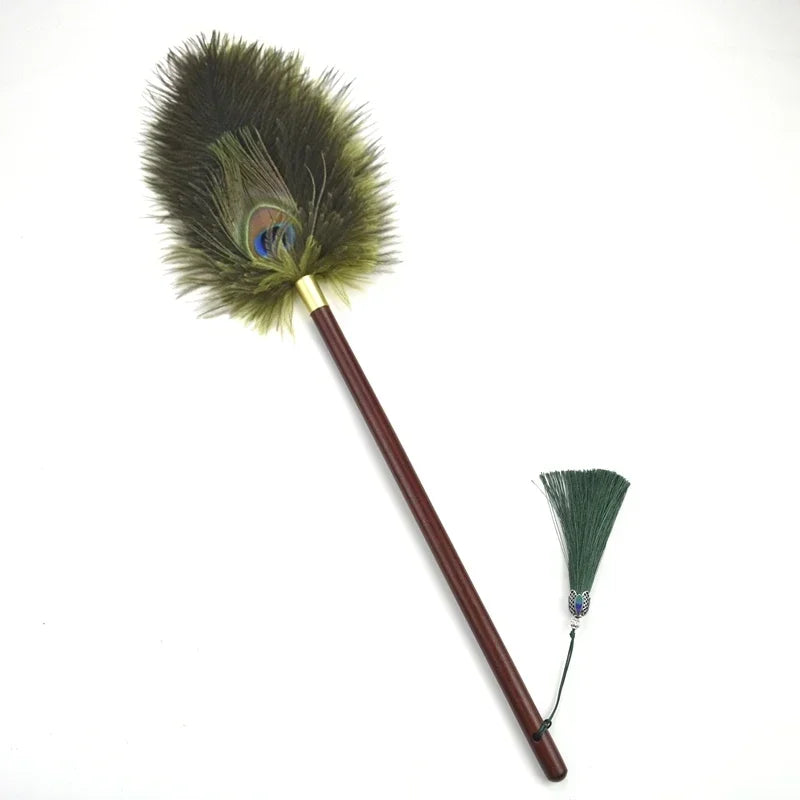 Peacock Feather Duster as a stylish home essential
