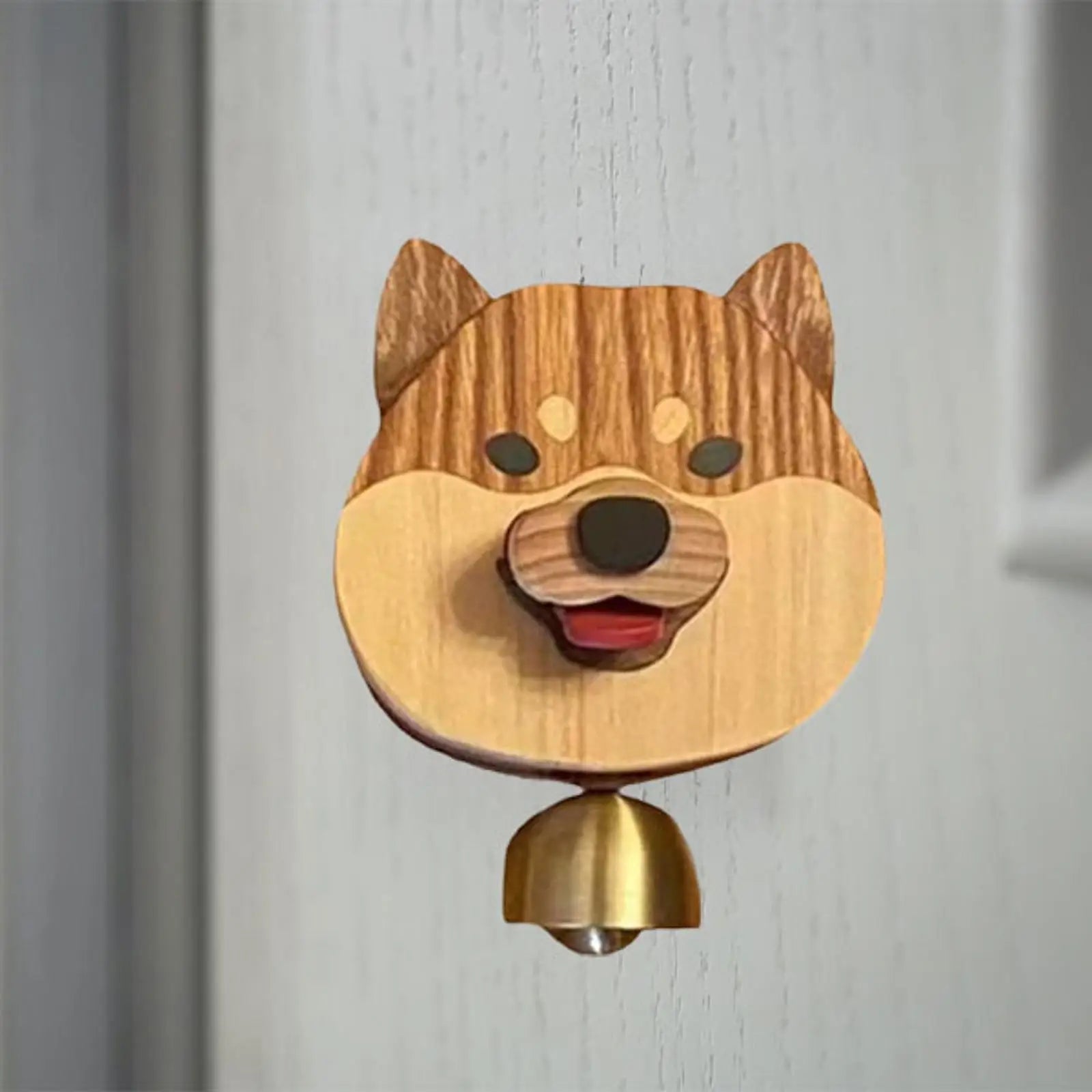 Shiba Inu Doorbell in Use