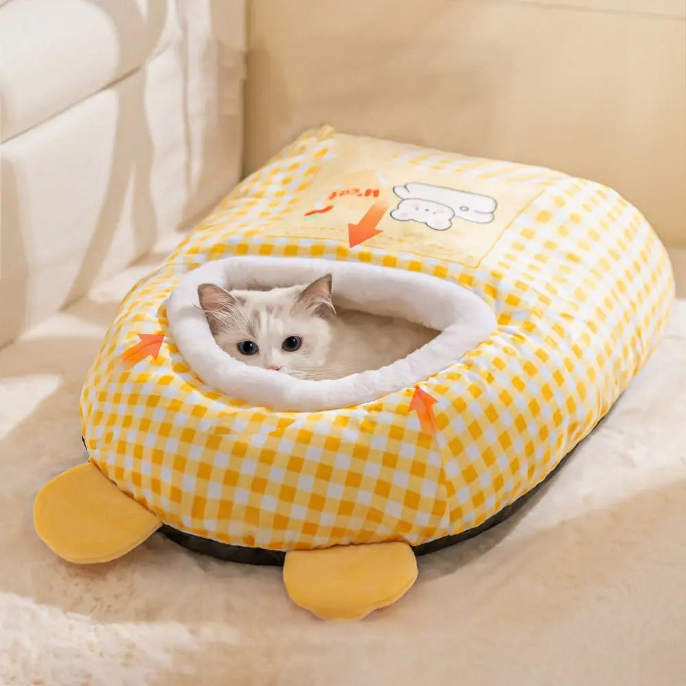 Close-up of the plush fleece interior of the Snuggle Dreams bed