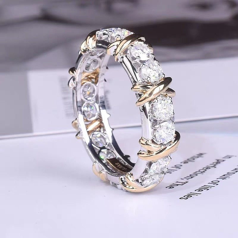 Styled Eternity Zircon Ring