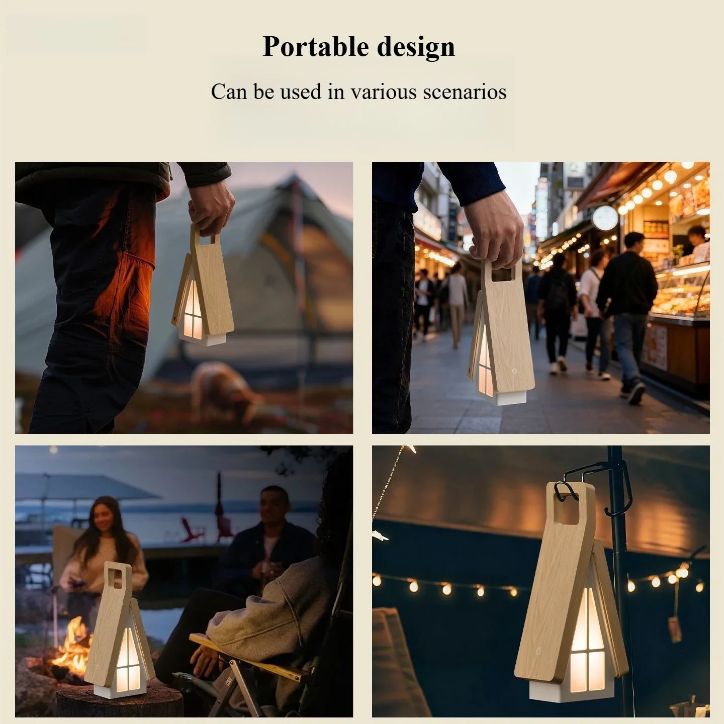 Detailed view of the lamp's foldable hinge mechanism