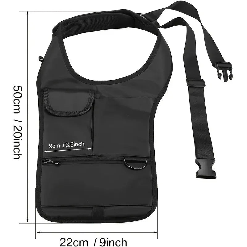 Detailed view of the Verge Pocket bag's breathable mesh back panel
