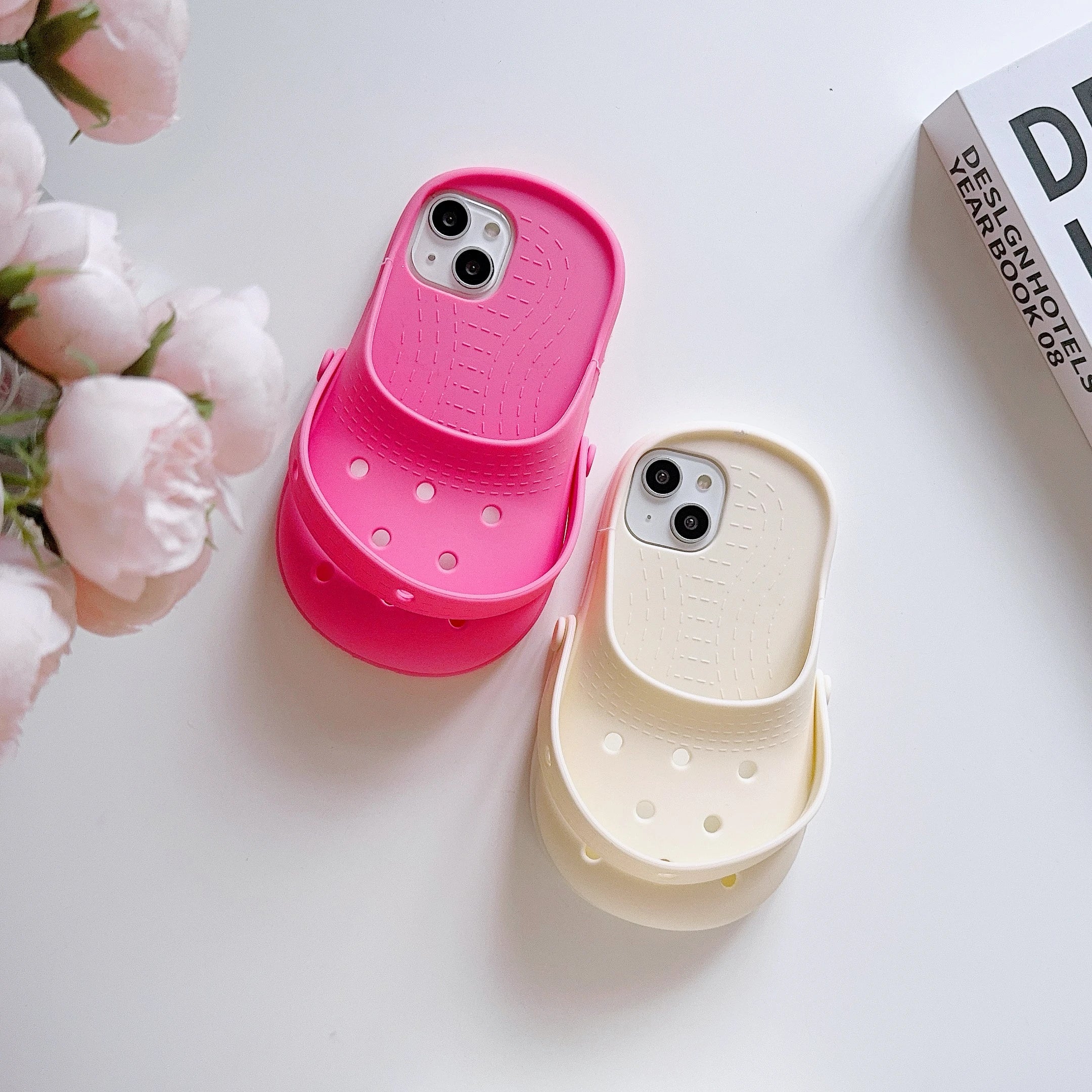 Funny mini slippers iPhone case as a unique gift idea