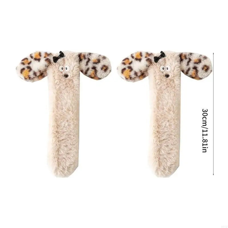 Lifestyle shot showing the fun and cozy vibe of the puppy ear socks