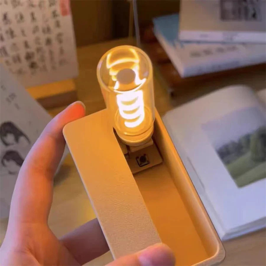 The flip lamp shown in its packaging, perfect as a creative gadget gift