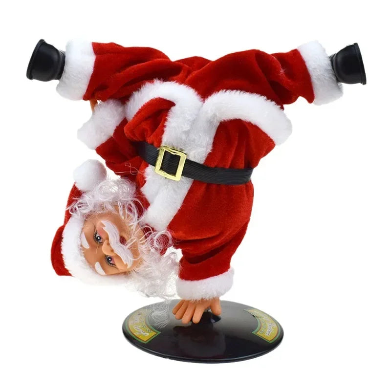 Detailed design of the Breakdancing Santa Christmas decoration