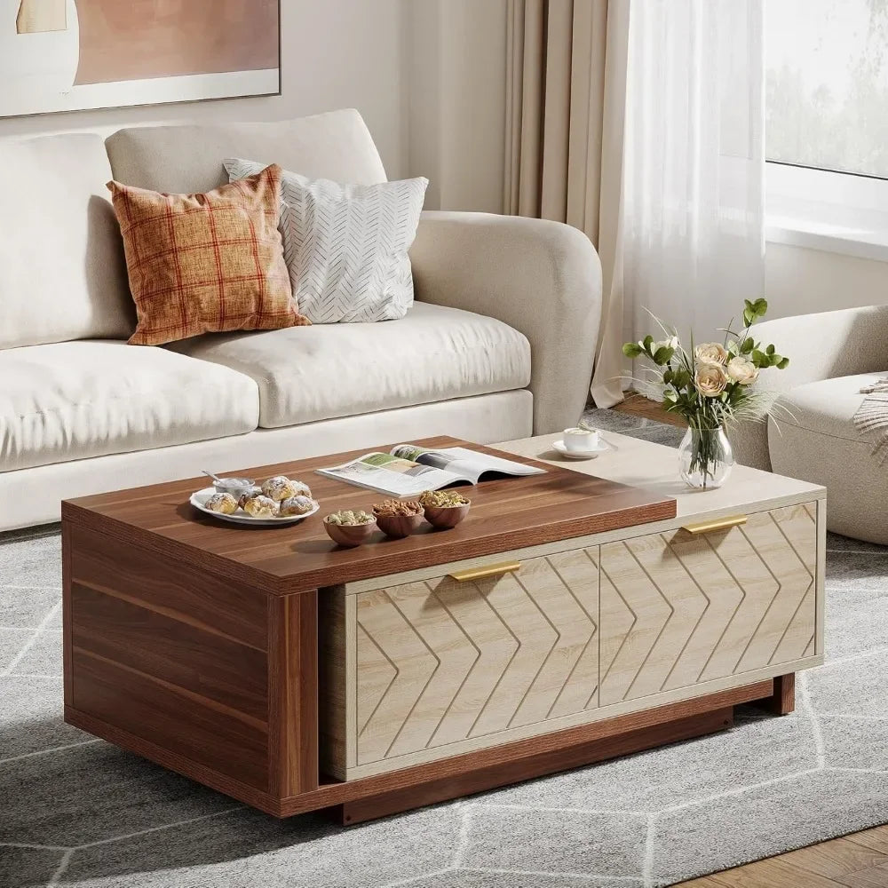 Urban Lift coffee table in a modern living room setting