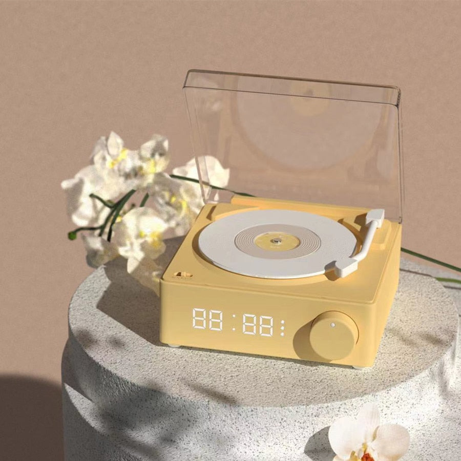 Vintage Vibes Mini Record Player Bluetooth Speaker as a unique gift idea