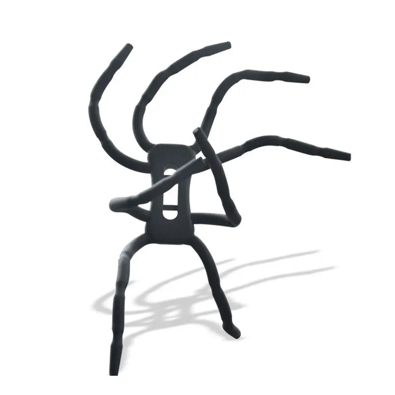 Versatile spider-leg phone holder gripping a car's air vent