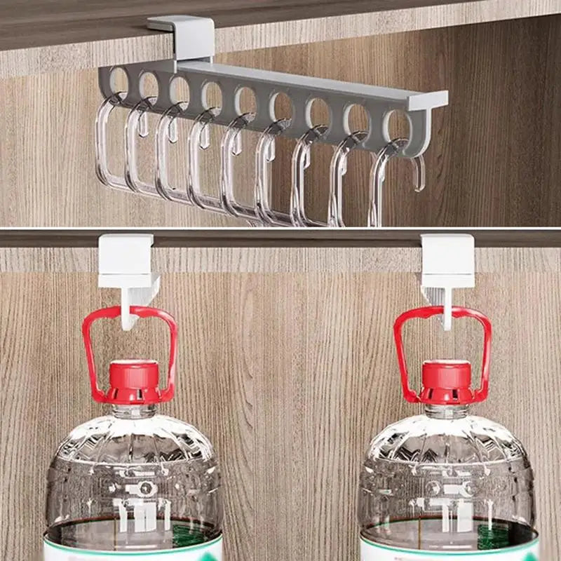 Using the slide-out rack for ties and accessories in a wardrobe