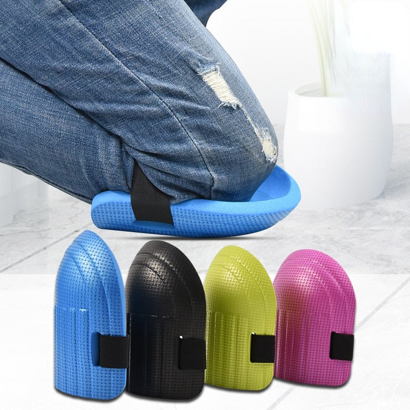 A pair of Safety First Foam Knee Protective Pads on a white background