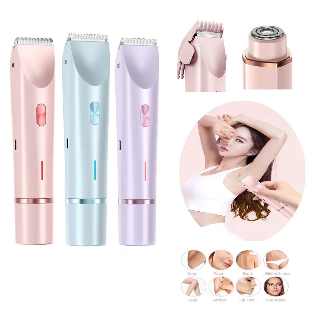 The rechargeable electric hair trimmer being charged via Type-C