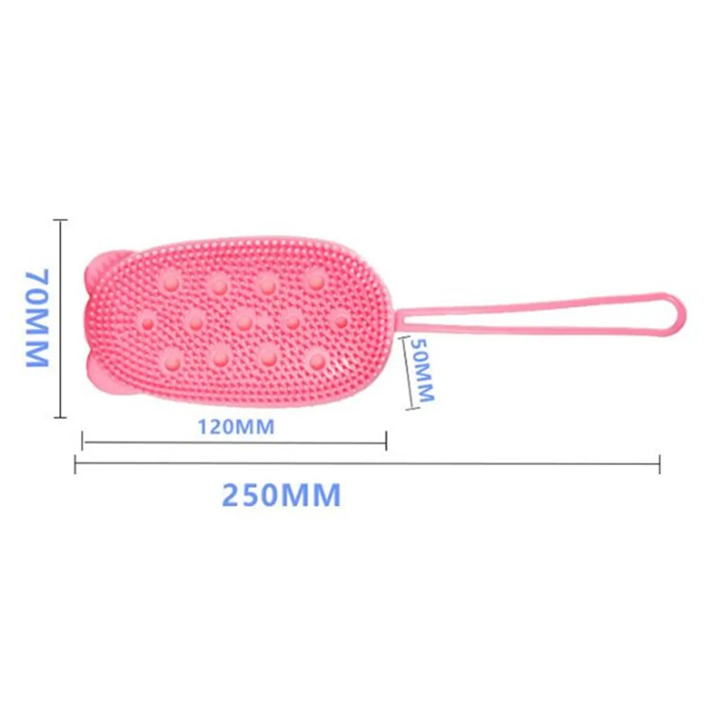 The soft and effective wood pulp cotton side of the body brush