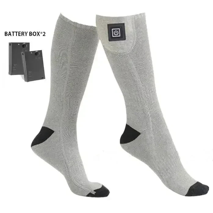 Features of the heated socks including breathable fabric and washability