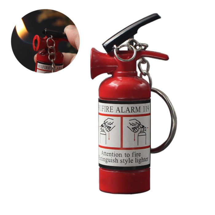Novelty mini fire extinguisher shaped lighter, a fun and functional gadget