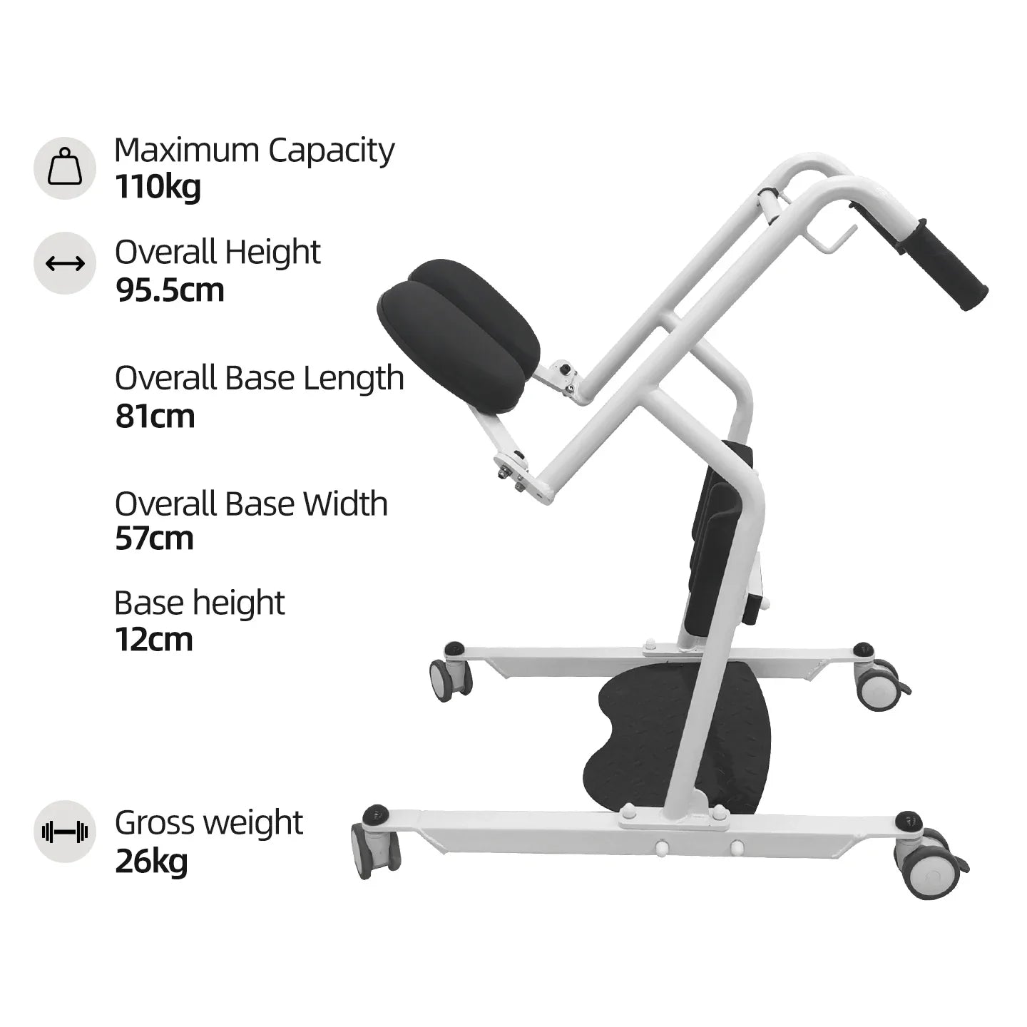 The transfer lift chair shown in a home environment as a creative gadget for mobility