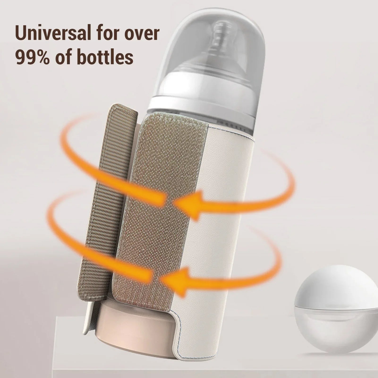 Smart temperature control on the portable bottle warmer