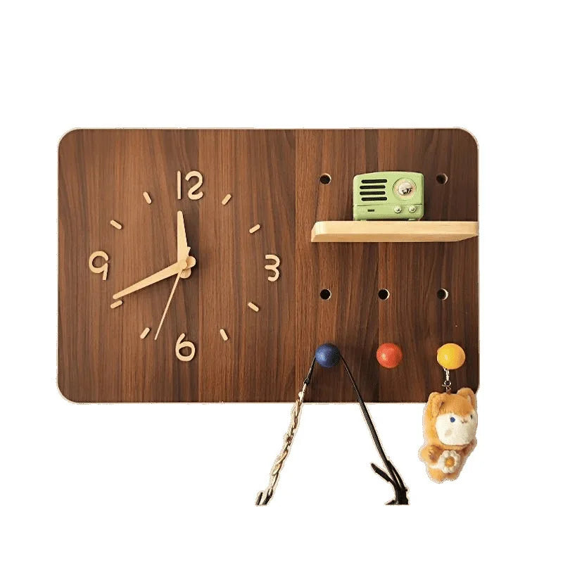 Functional and stylish electrical panel cover with hooks for home organization