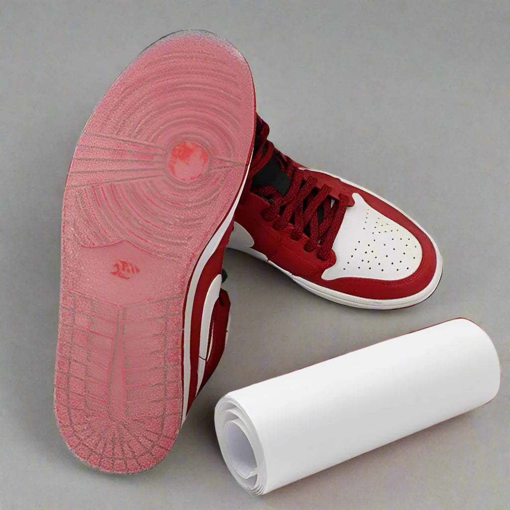 Shoe Sole Grip Sticker Pad on shoes