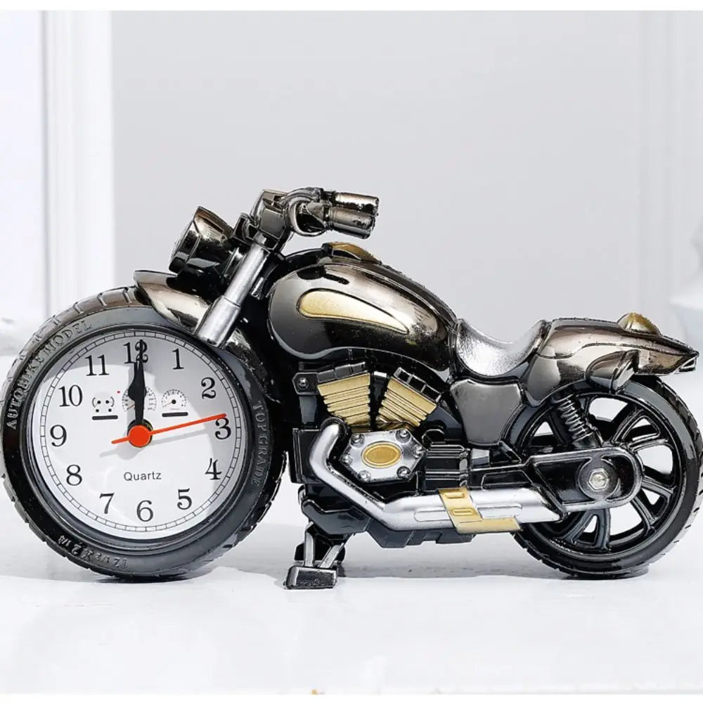 Side view of the vintage alarm clock showcasing its details