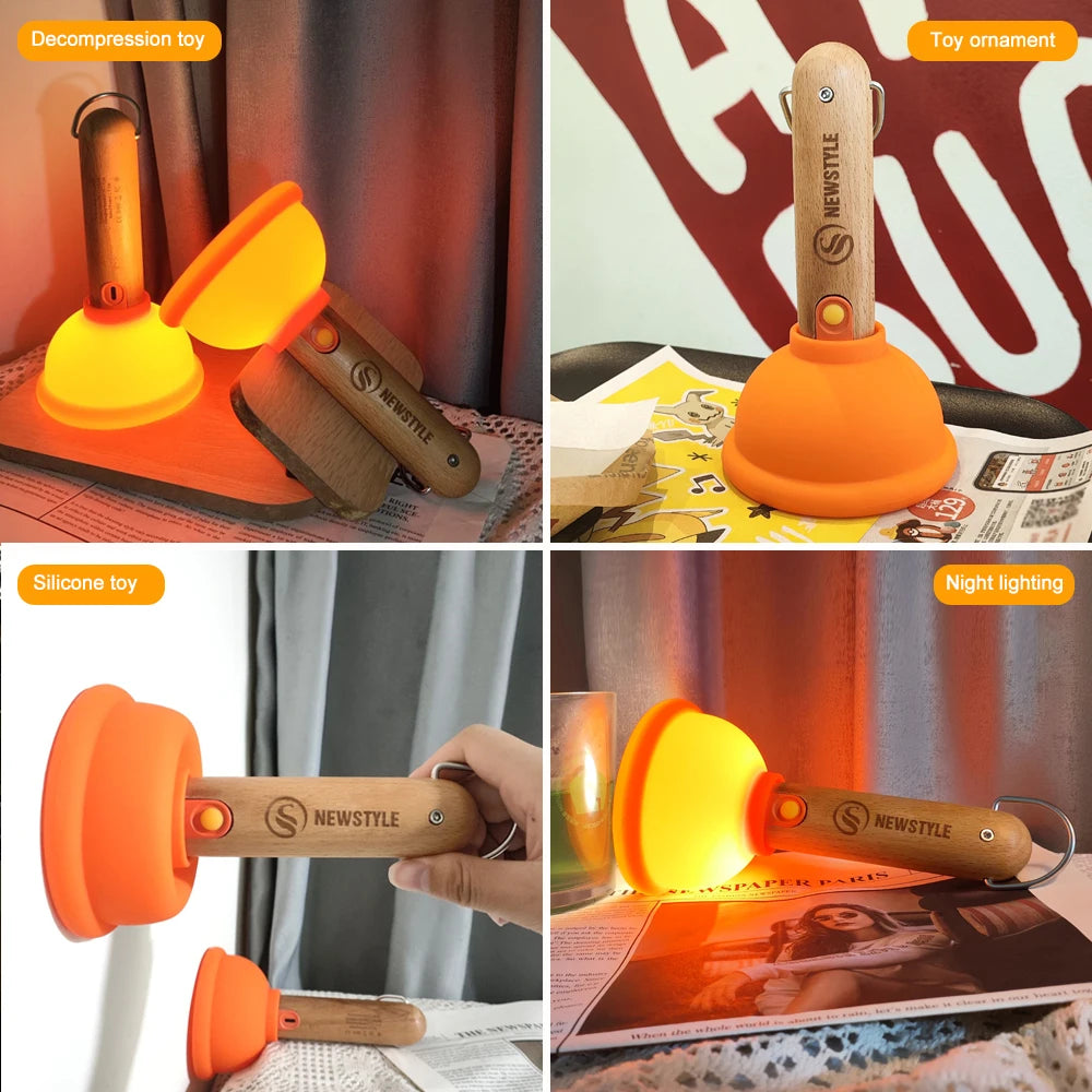 Another view of the Plunger Style Lamp