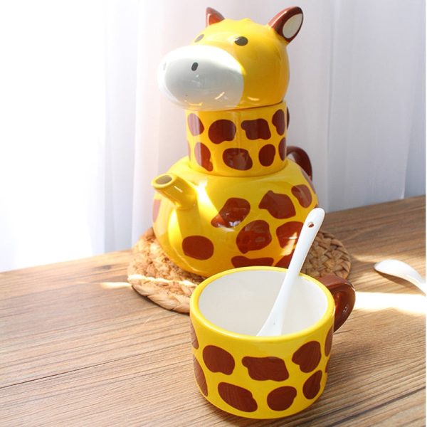 Giraffe Teapot Set Mug Collection