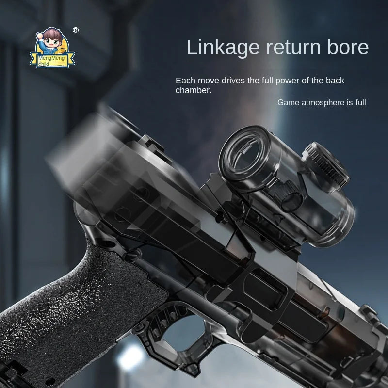 Detailed view of the water blaster's components and accessories