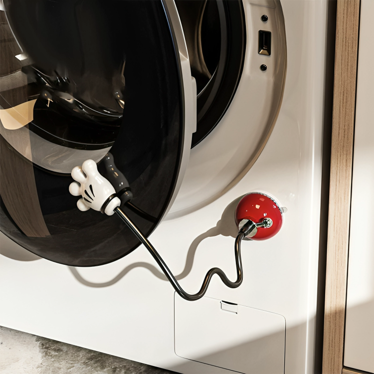 Easy installation diagram for the magnetic washing machine door holder