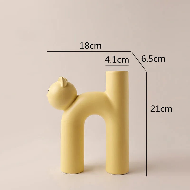 Mini Cat Vase Versatile Use