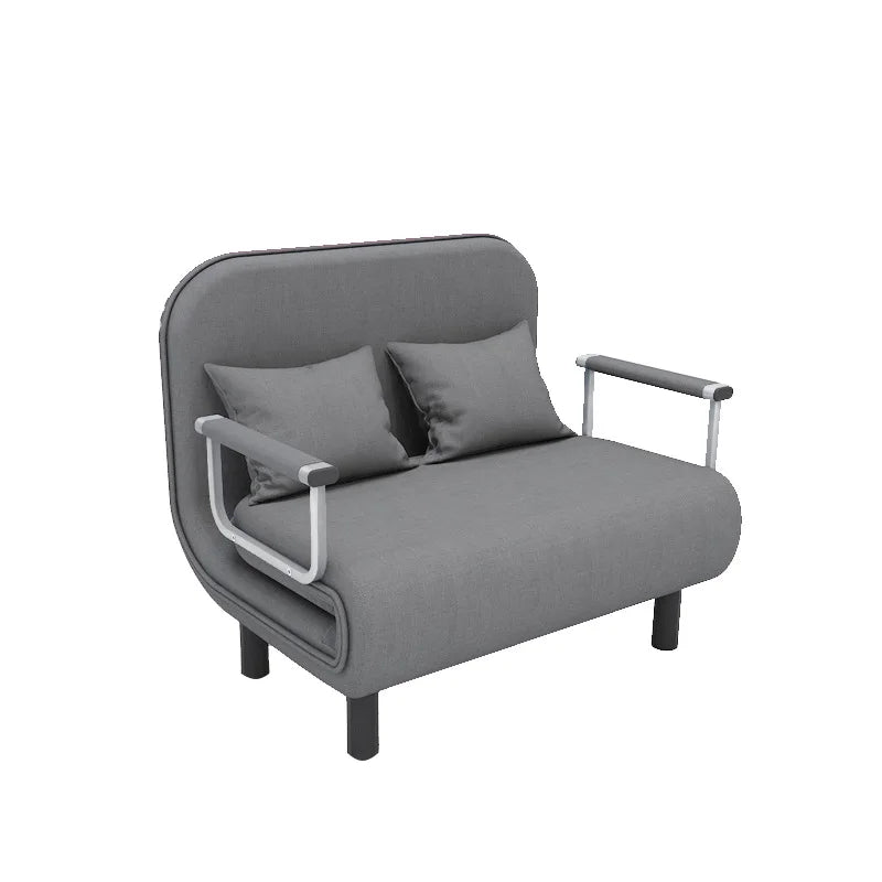 A person comfortably resting on the easy folding sofa bed