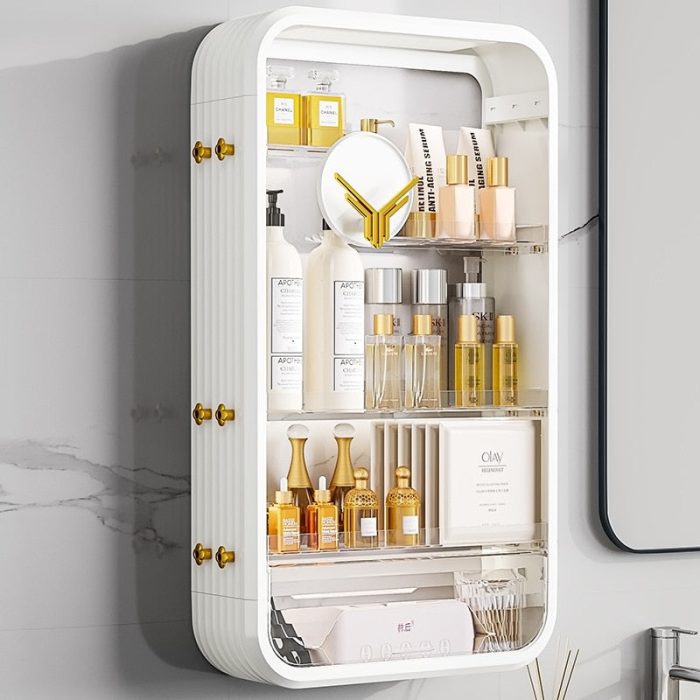 Waterproof Bathroom Storage with Dust Cover