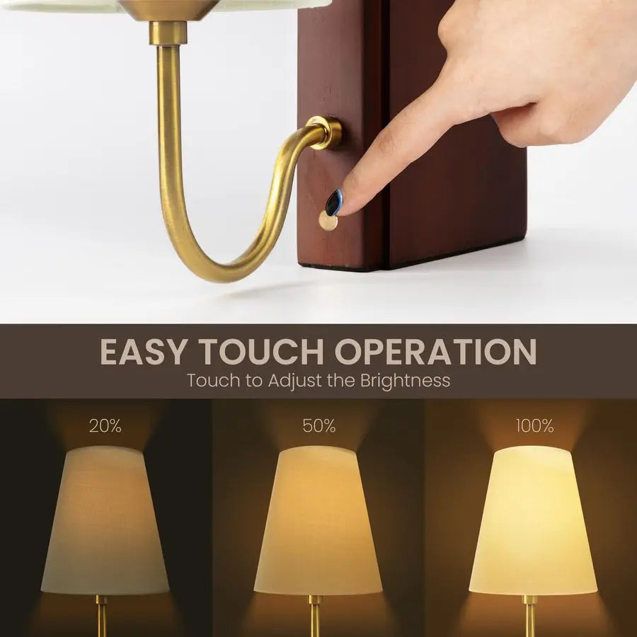 Unique gift idea featuring the cordless book lamp on a bedside table