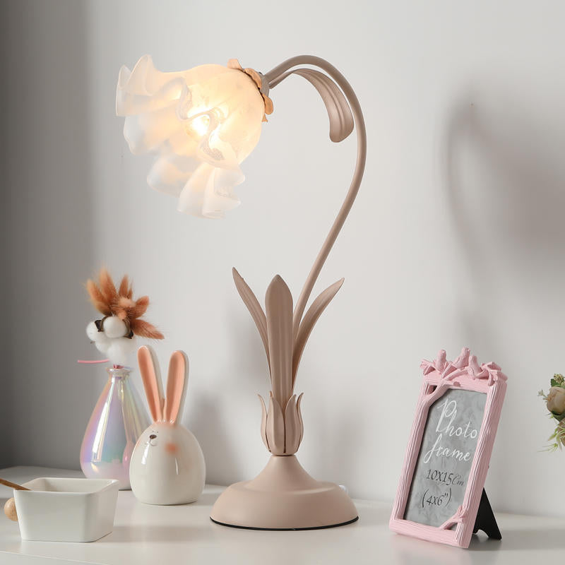 Full view of the Flower Charm lamp showcasing its sleek design