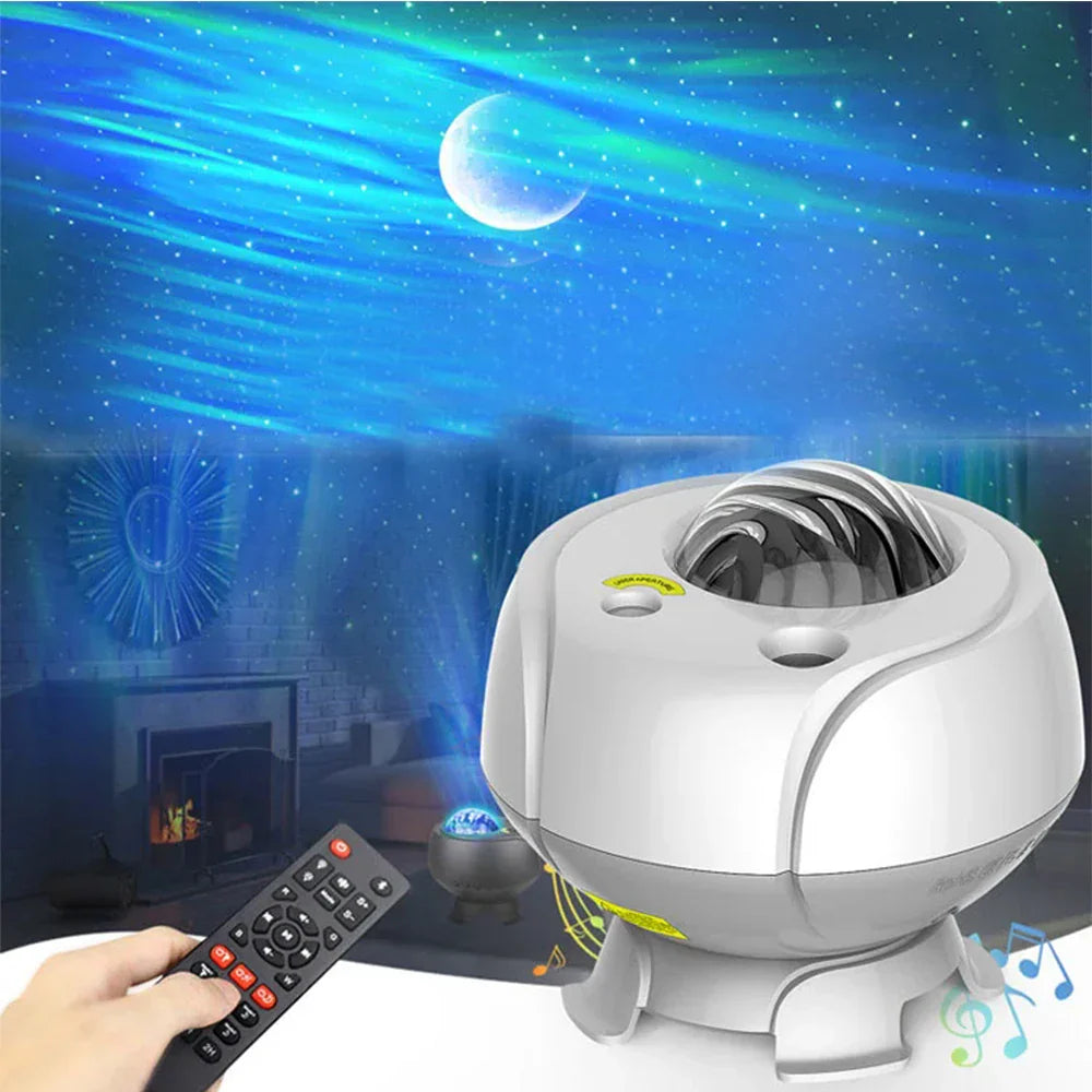 Galaxy projector as a unique home essential for relaxation and yoga