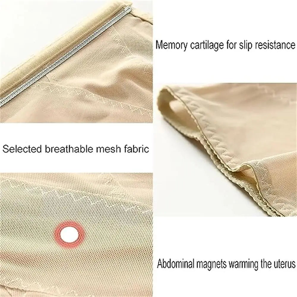 The slimming belt shown in both black and nude color options, a perfect gift idea
