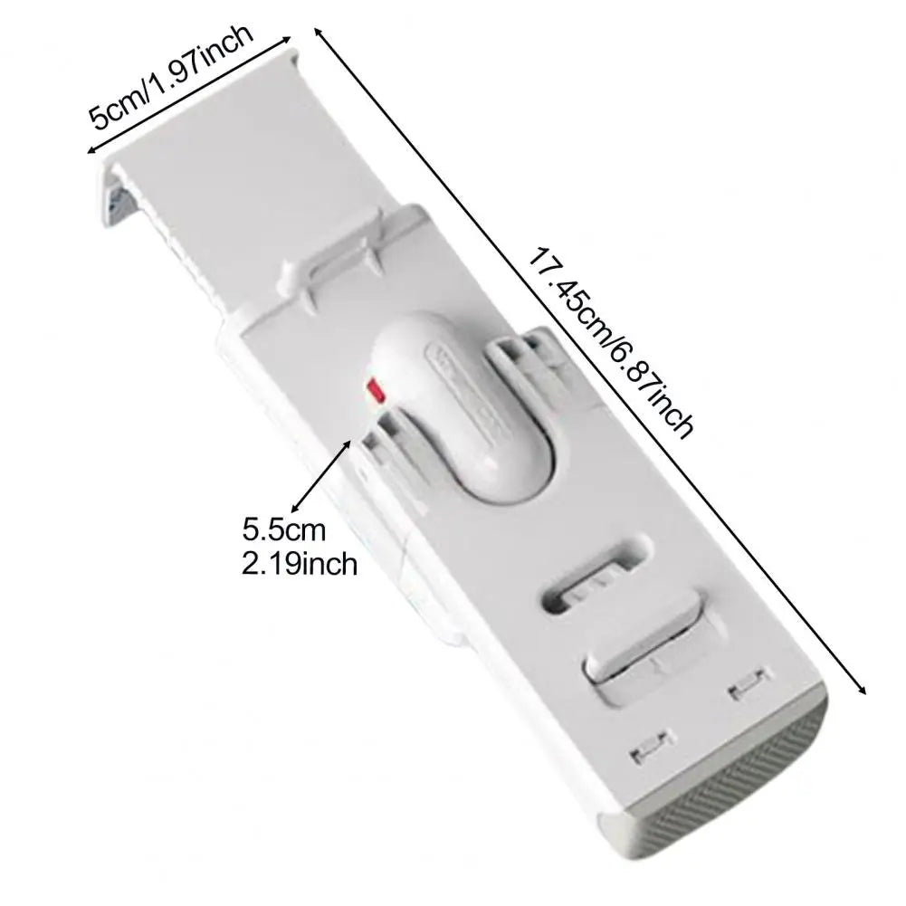 The One-Step Easy Door Stopper installed on a modern wooden door