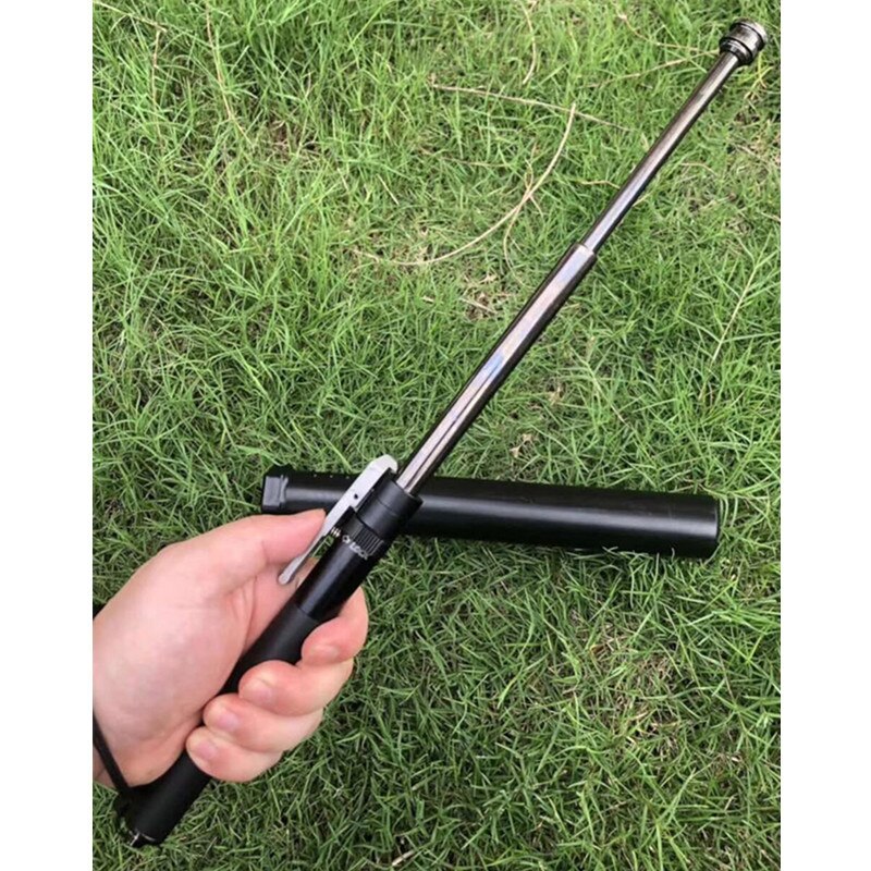 Street Guard stick deployed for personal safety demonstration