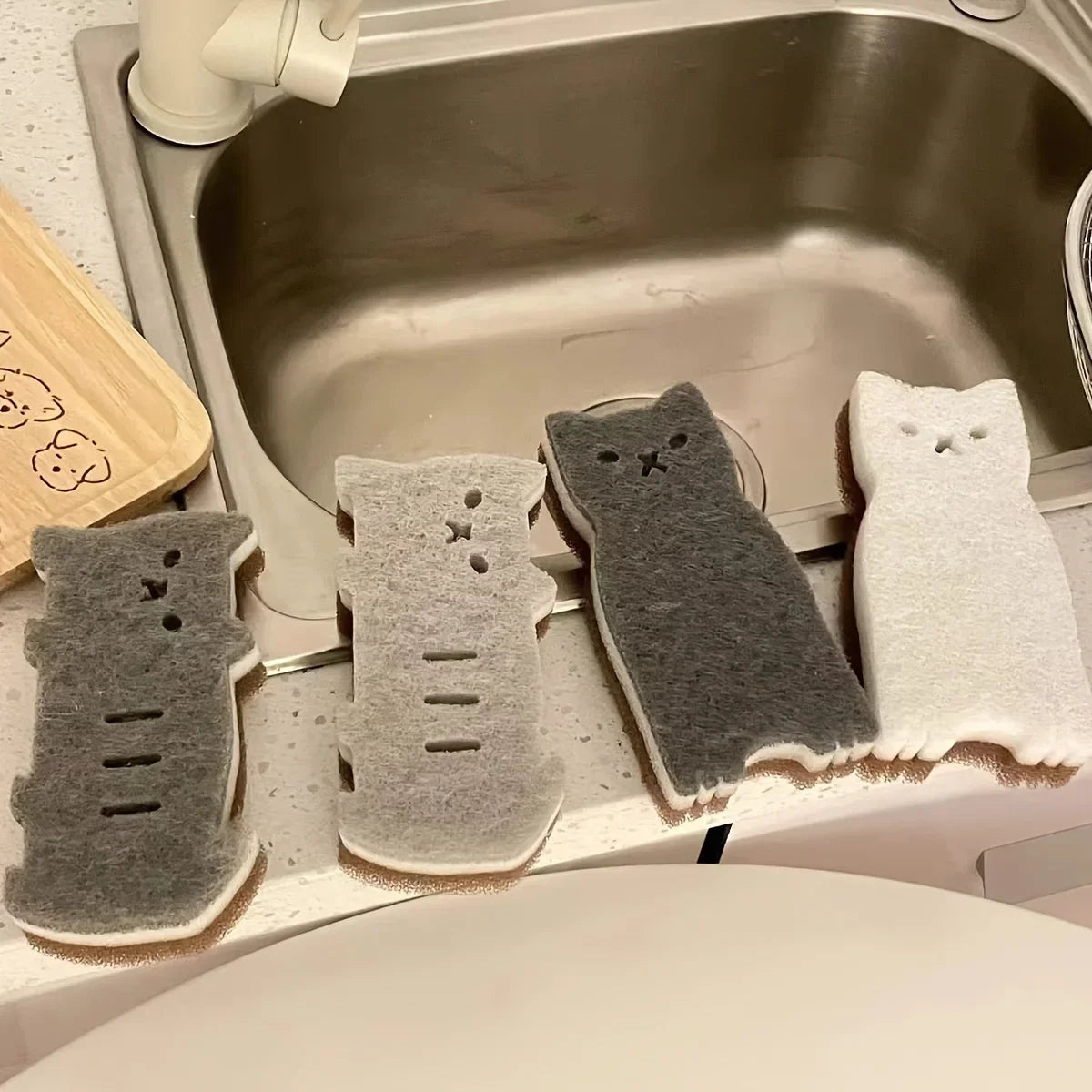 The perfect lifestyle present for a cat lover's kitchen