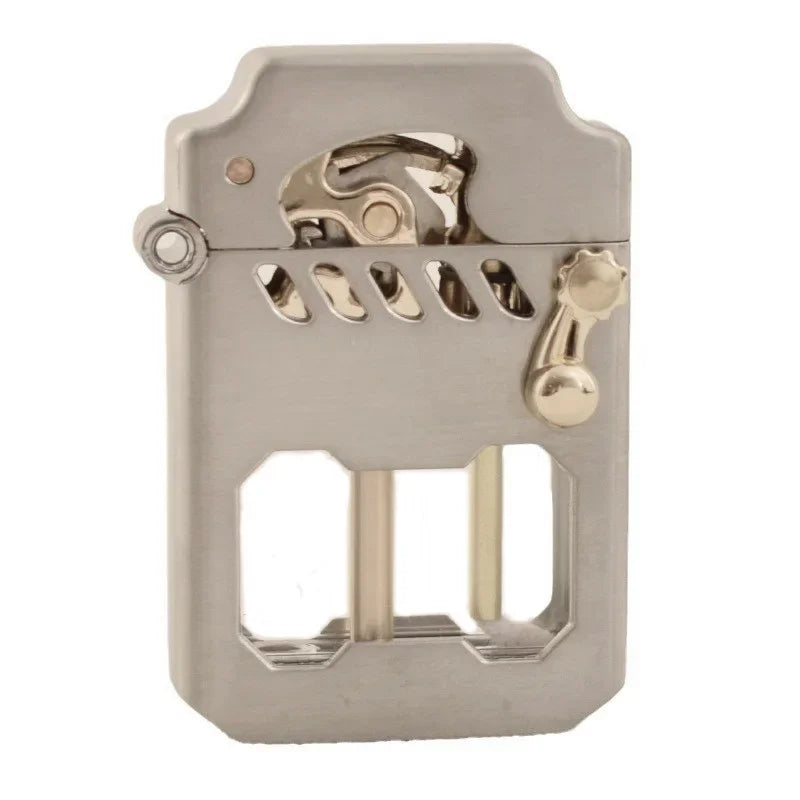 Using the mechanical flame lighter to light a candle