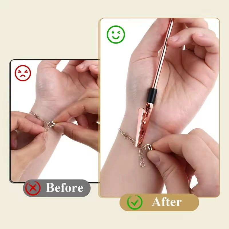 The slim and portable design of the bracelet helper gadget