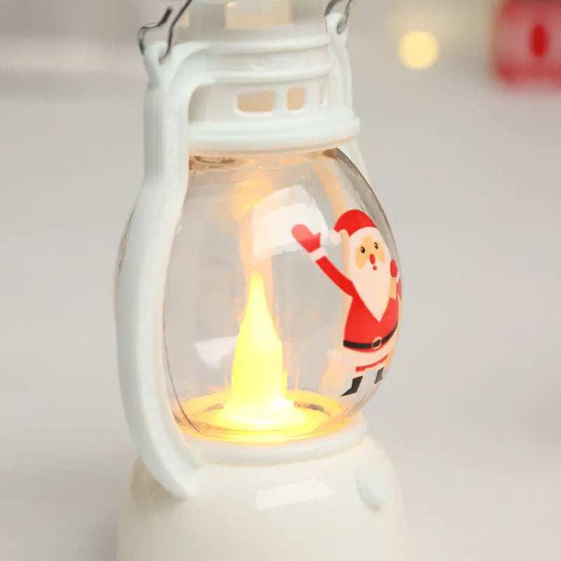 Unique gift idea featuring a glowing winter mini lamp on a shelf