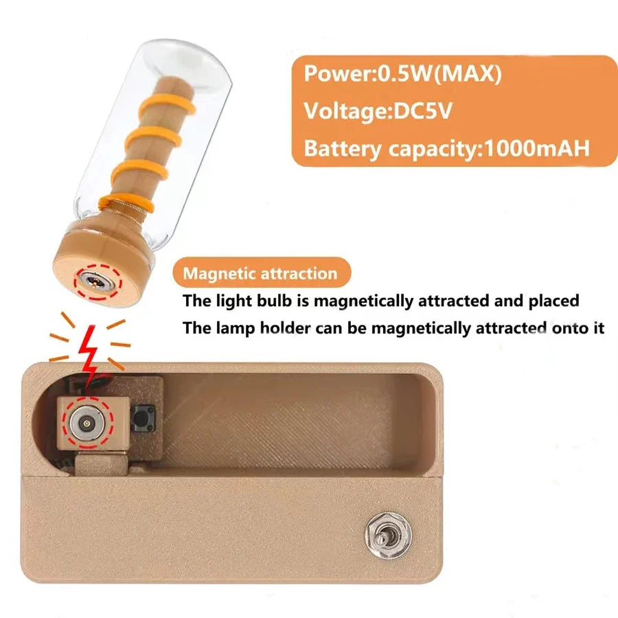 The warm ambient light mode of the mechanical flip lamp