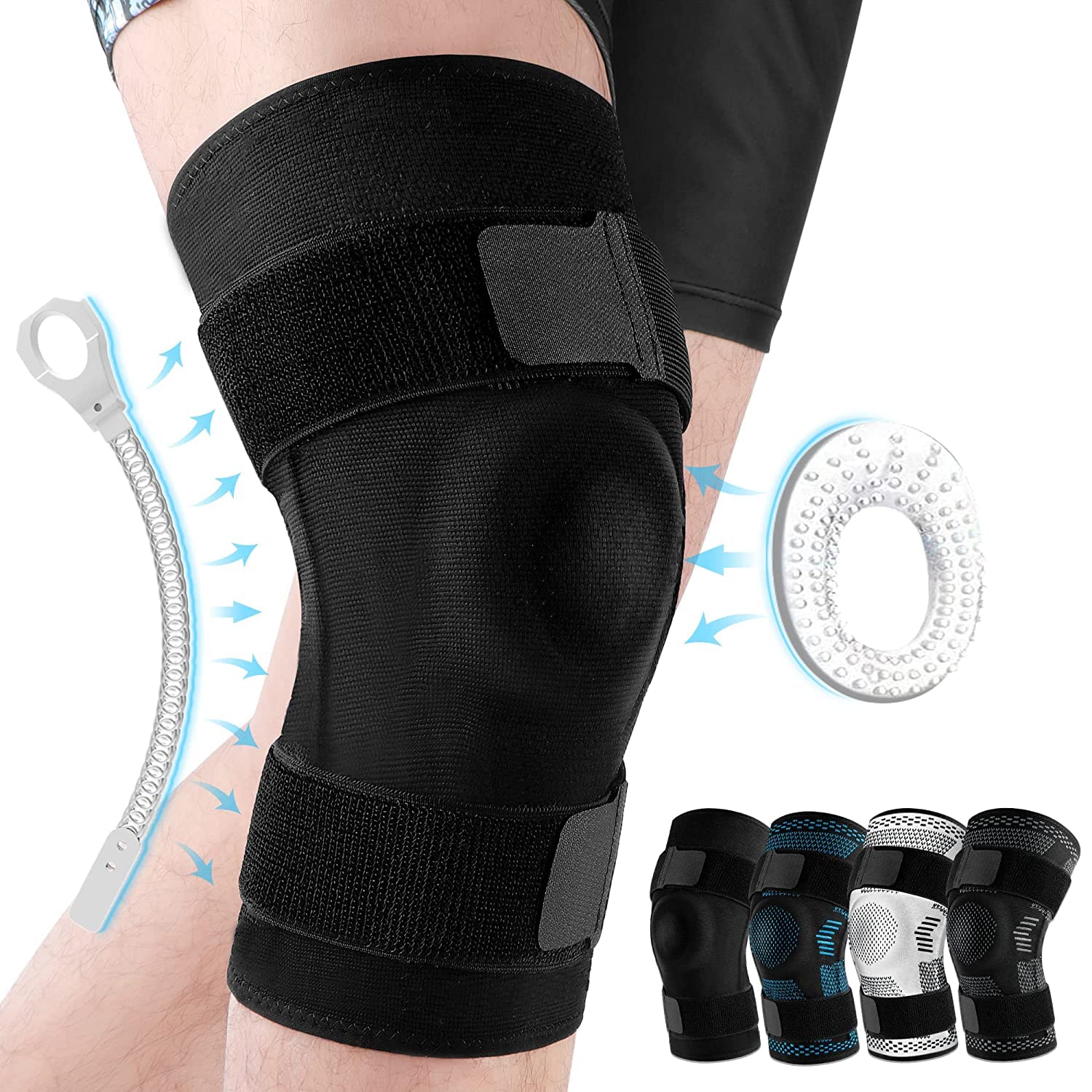 Demonstration of the flexible Knee Stabilizer Support Gel Pads