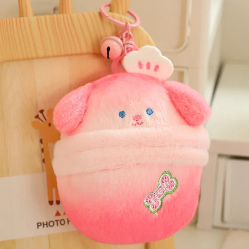 All the different styles of the surprise kawaii keychain laid out together.