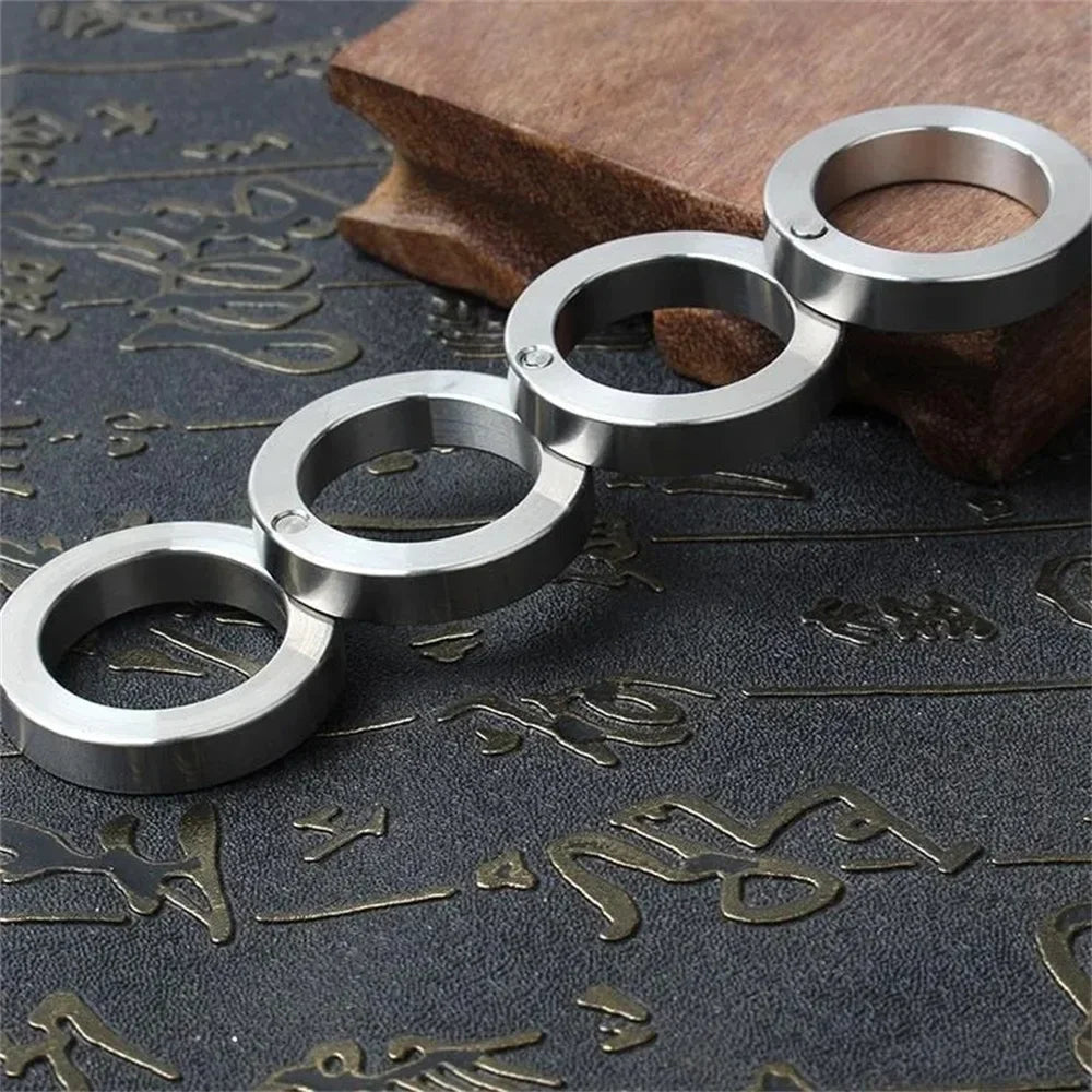 Demonstration of the rotatable self-defense ring in action