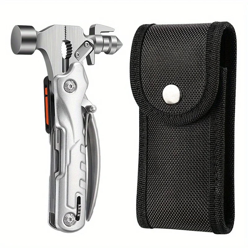Titan Strike multi-tool hammer showcasing its compact, folded design