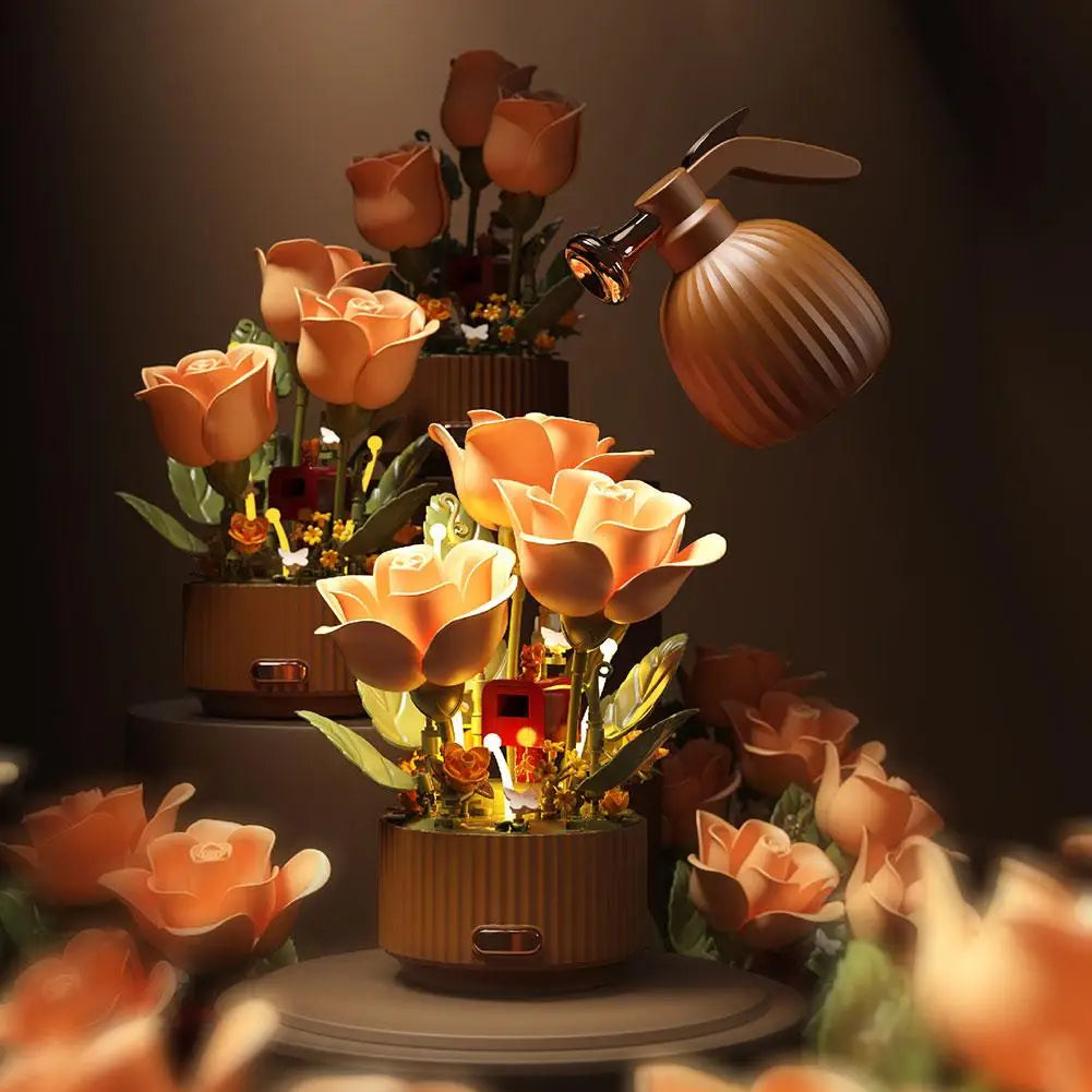Creative gadget for a modern desk setup showing the rose lamp