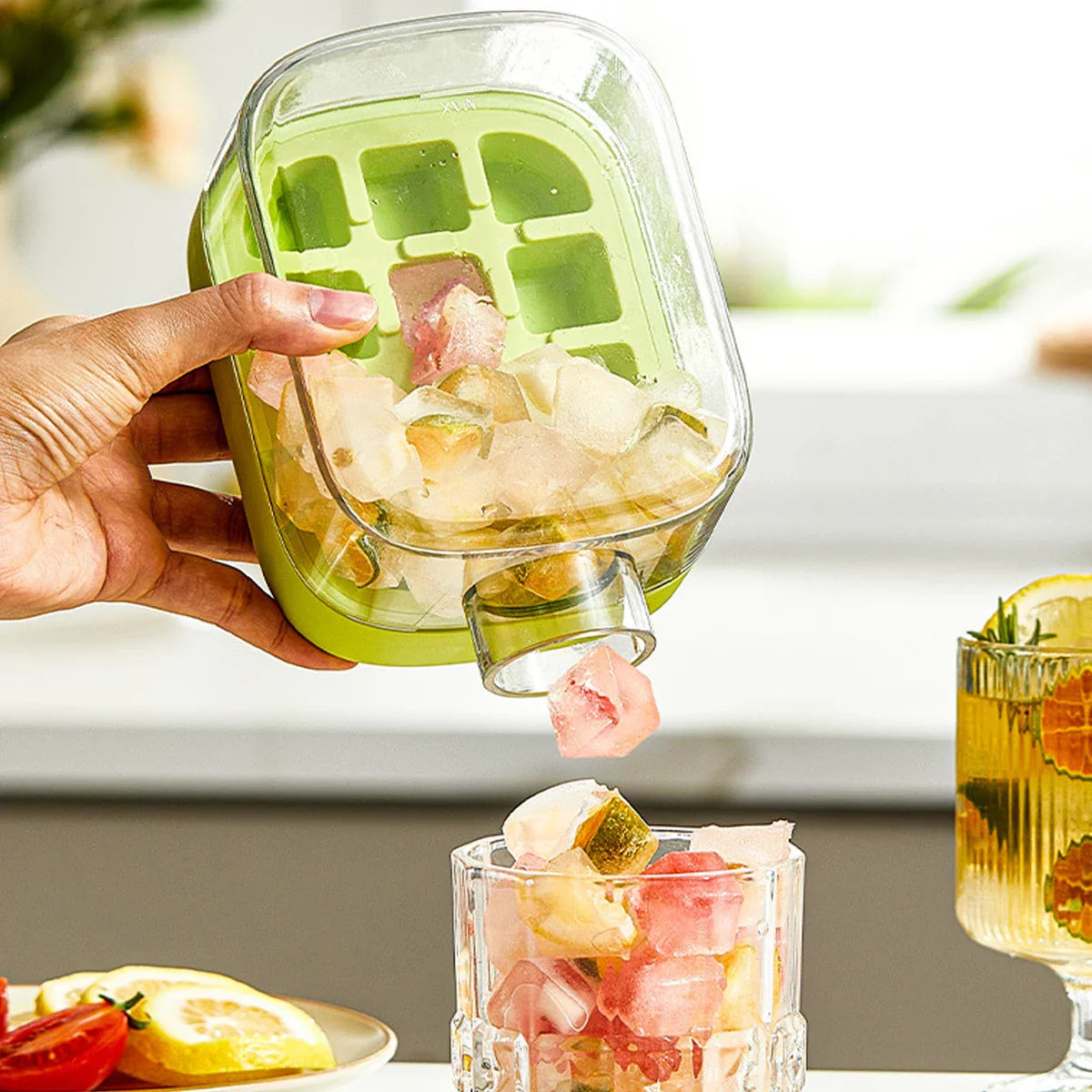 One Touch Ice Maker Beverage Bottle - lifestyle shot