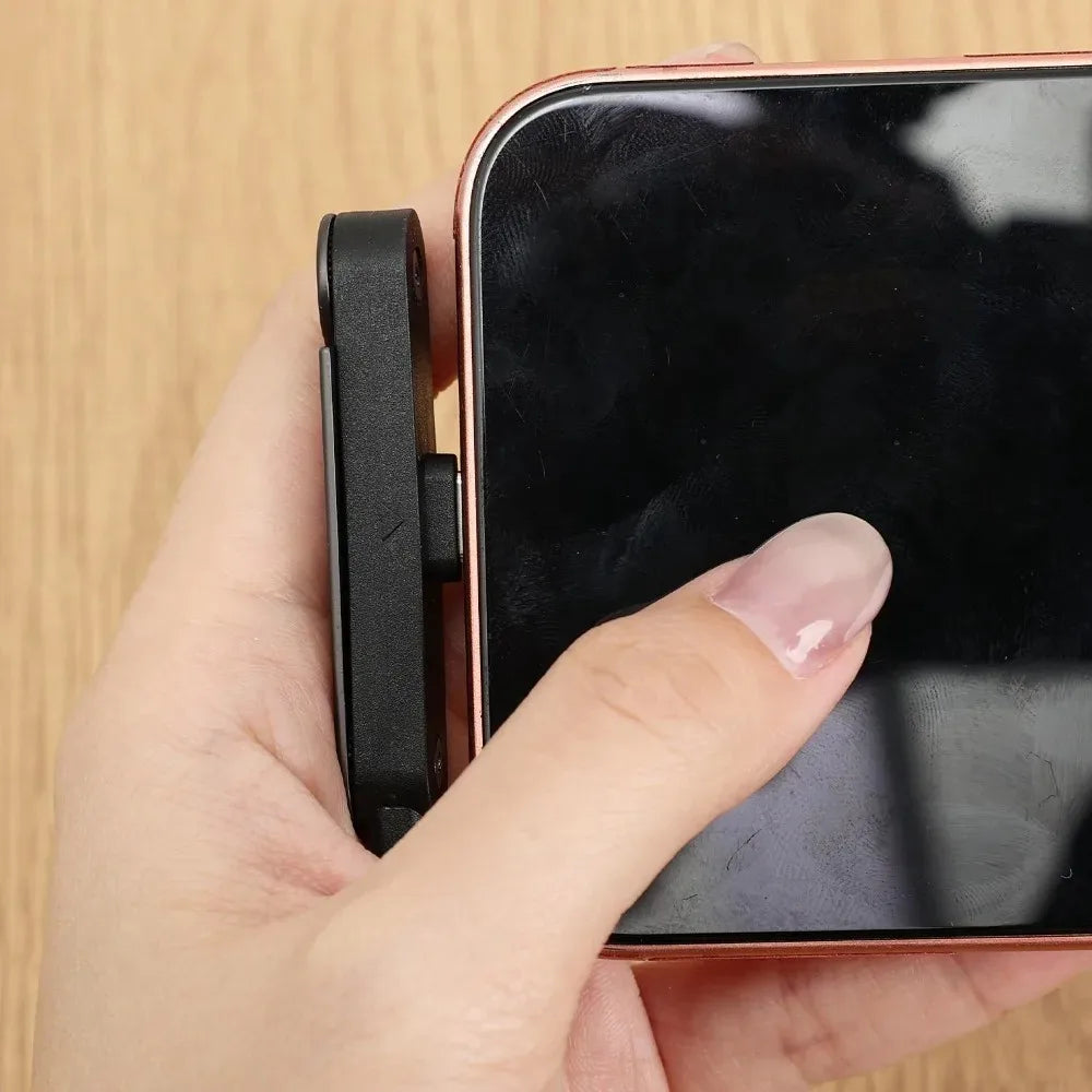 Close-up of the foldable stand on the Type-C cable